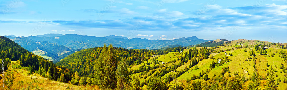 Panoramic mountains landscape
