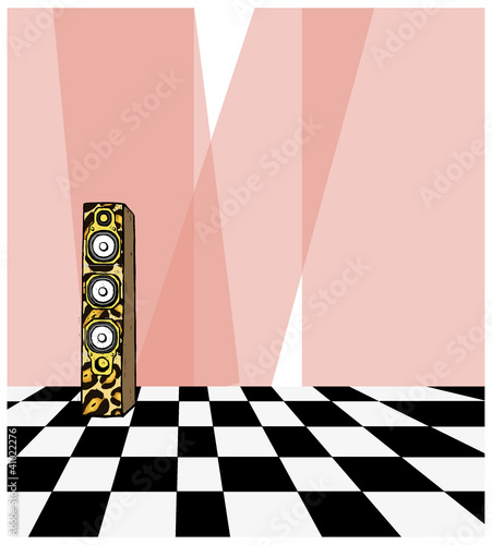 Loudspeaker on Dance floor