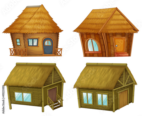 Set of cabins