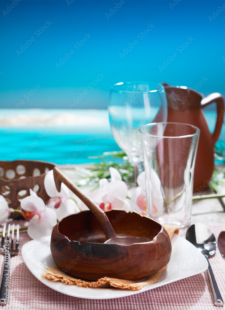 Ethnic table setting Ethnic table setting