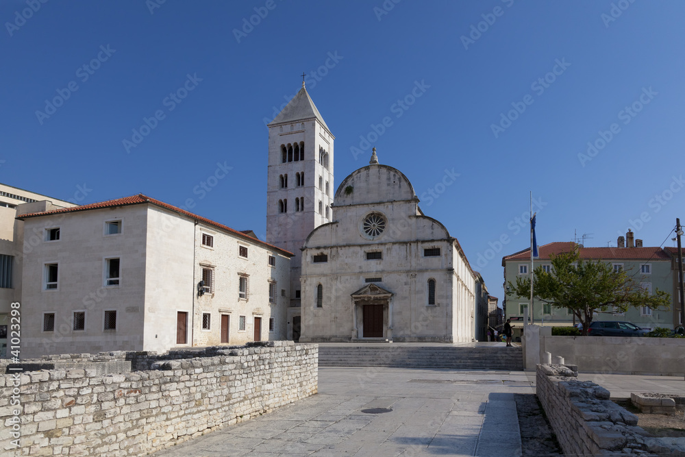 Cathedral in Zadar  city center