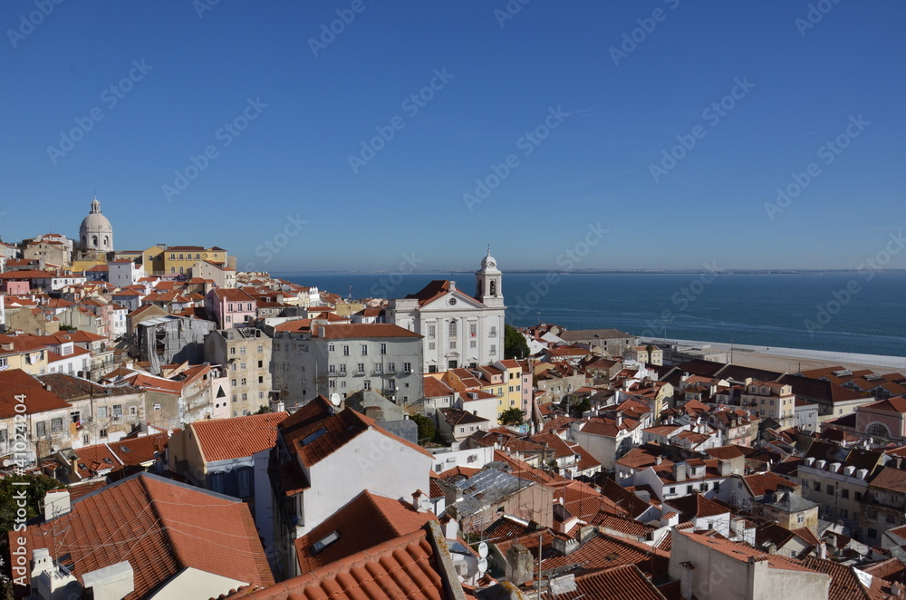 Red roofs. Lisbon.