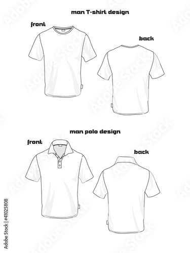 basic man polo and shirt design