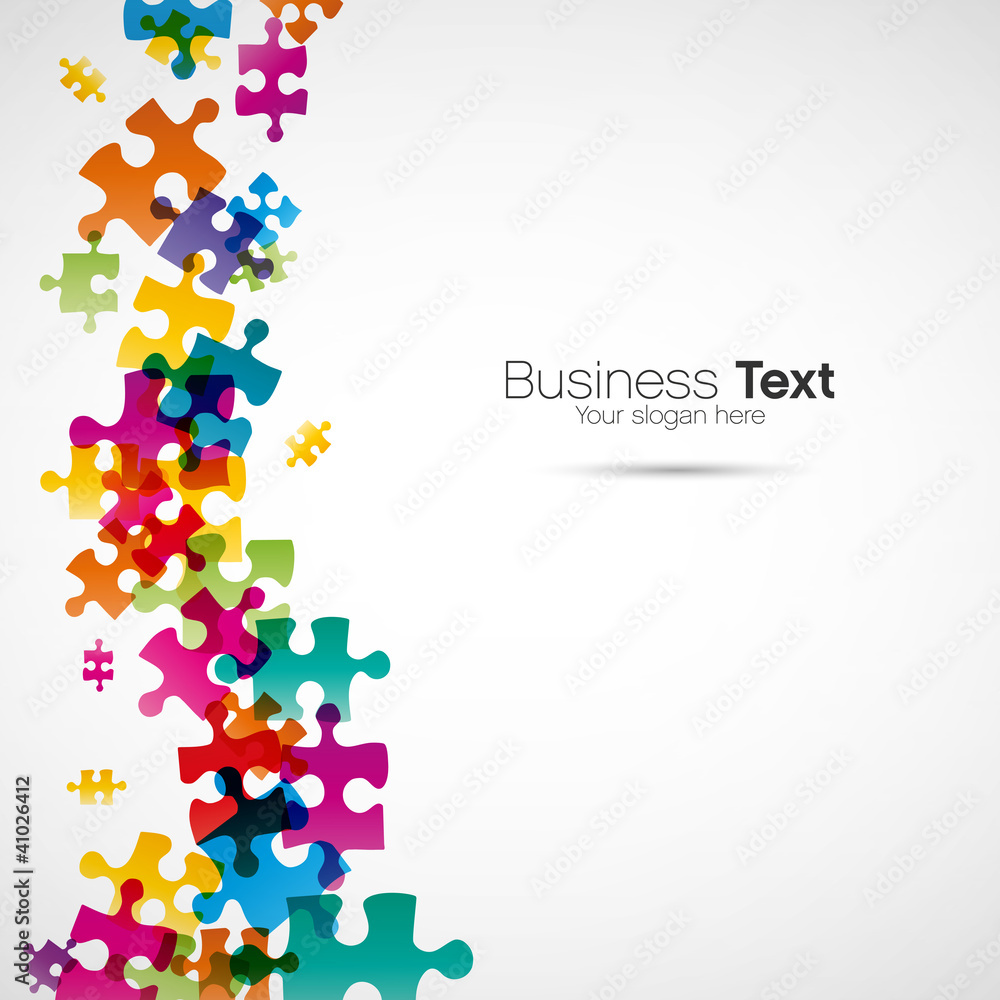 Fototapeta premium puzzle, template