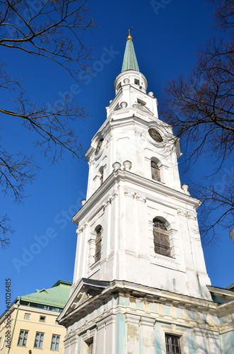 Old historic church building in Riga, Latvia photo