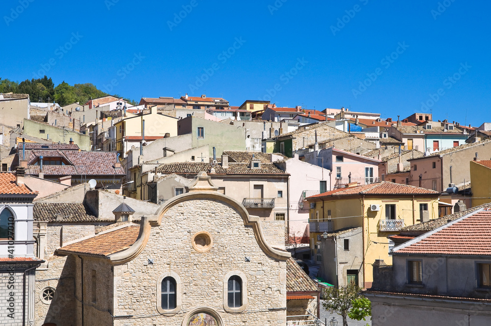Panoramic view of Pietramontecorvino. Puglia. Italy.