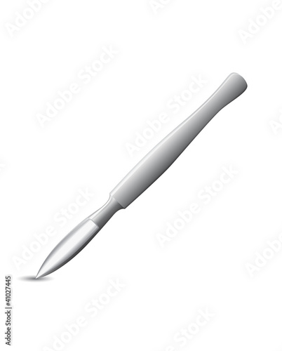 Sharp surgical scalpel