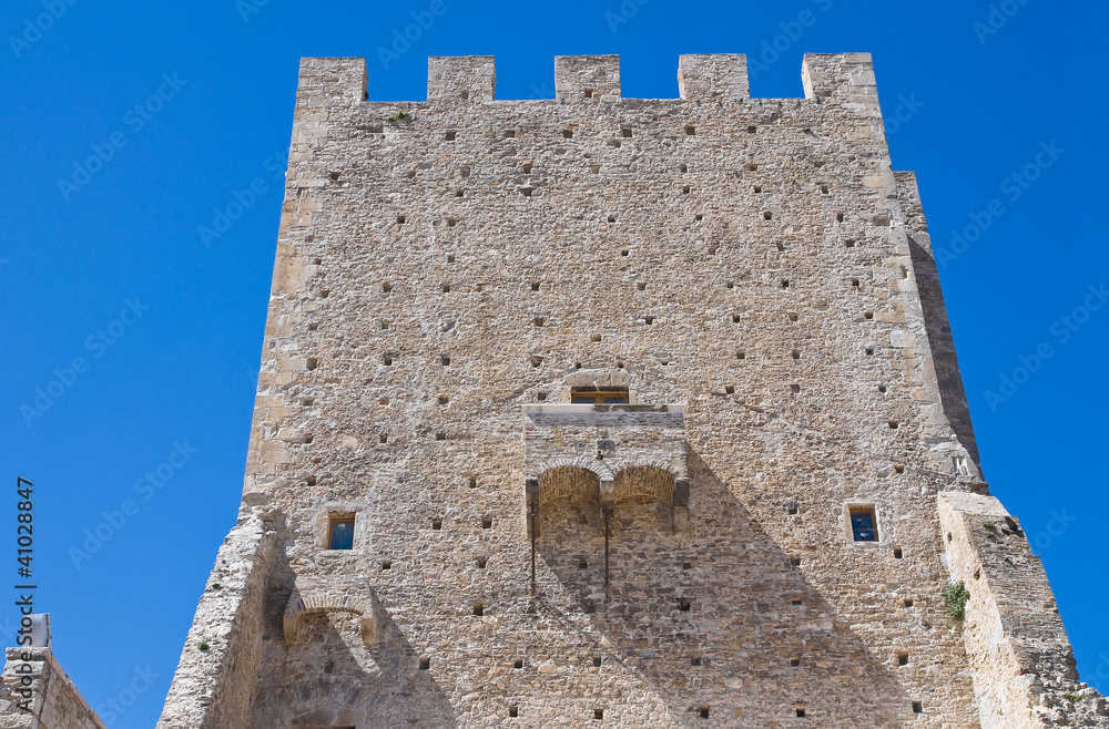 Norman tower. Pietramontecorvino. Puglia. Italy. Norman tower. Pietramontecorvino. Puglia. Italy.