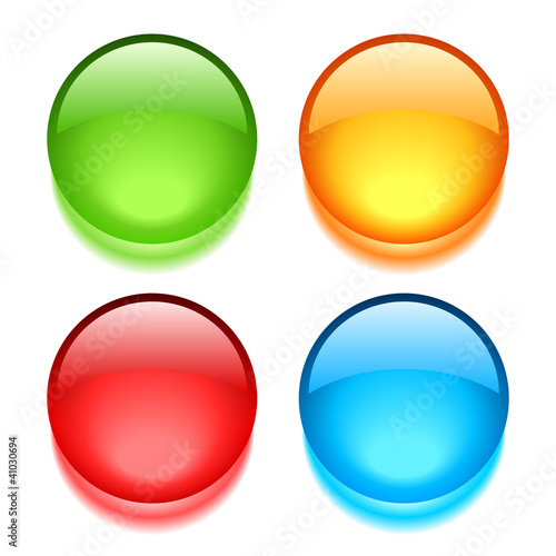 Blank vector buttons