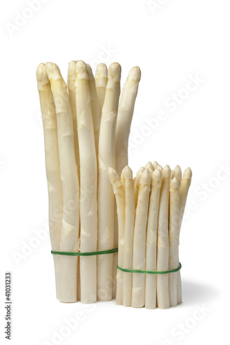 White large and mini asparagus
