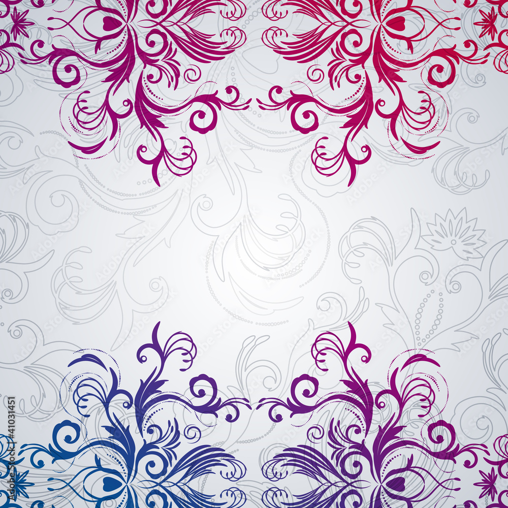 Abstract floral background with east flowers. Abstract floral background with east flowers.