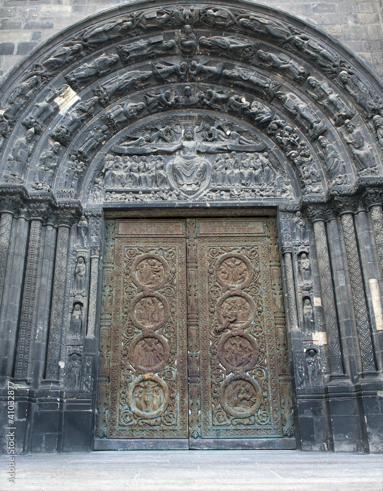 Paris - main portal of Saint Denis