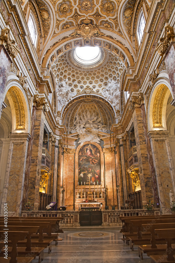 Rome - interior of San Luigi church