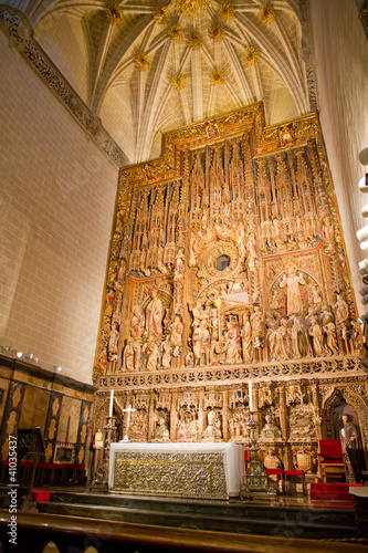 Fotografia San salvador de la seo Cathedral altarpiece