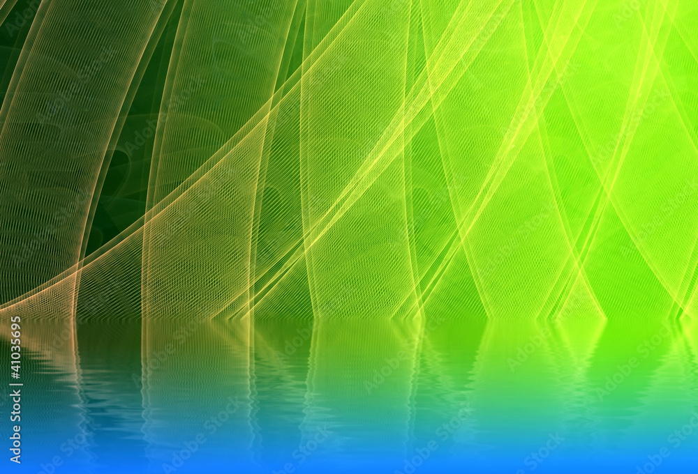 Ecology. Abstract background, fractal design over water reflecti Ecology. Abstract background, fractal design over water reflecti