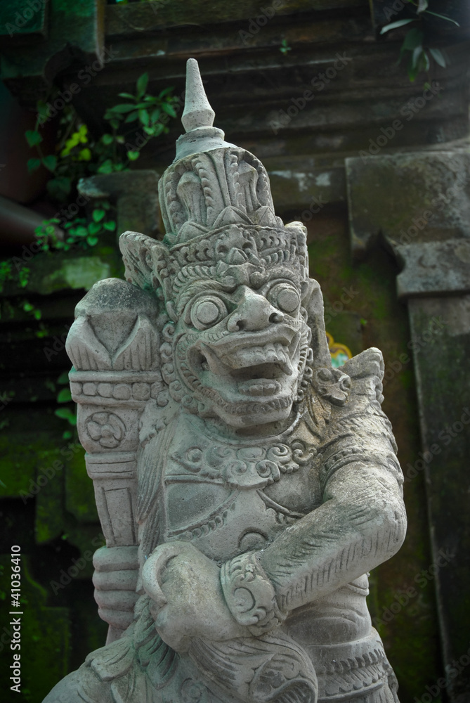 traditional balinese statue on bali, indonesia traditional balinese statue on bali, indonesia