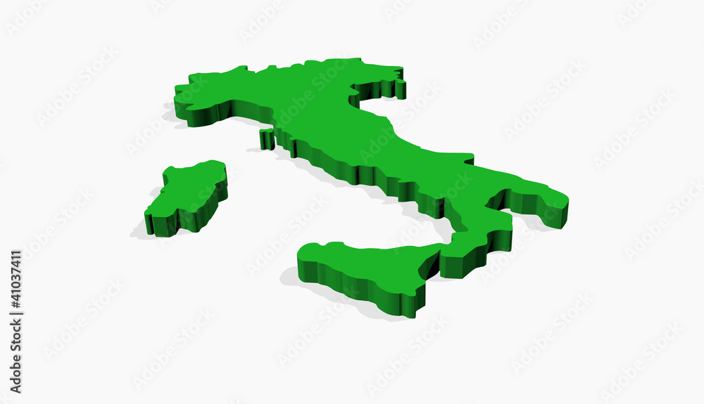 3D map of Italy