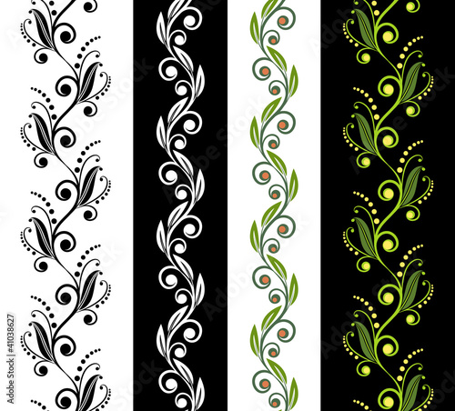Ornamental seamless pattern stripes