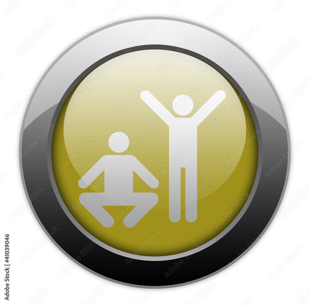 Yellow Metallic Orb Button Yellow Metallic Orb Button