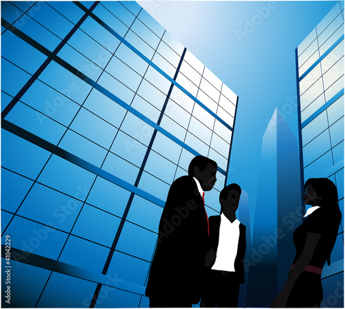 Under High Glass Buildings