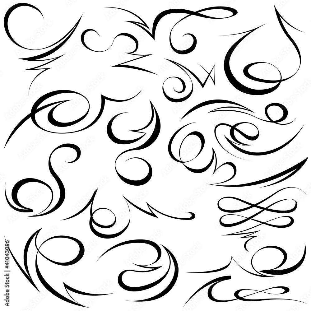 Calligraphic elements Calligraphic elements