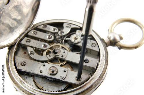old pocket watch mechanism