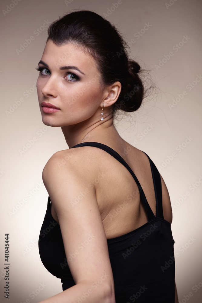 Portrait of luxury woman in exclusive jewelry Portrait of luxury woman in exclusive jewelry