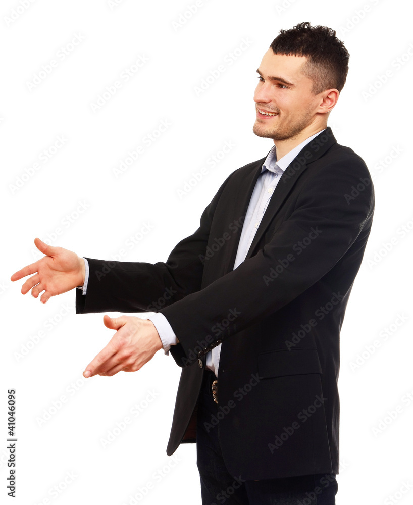 Portrait of a successful businessman on white Portrait of a successful businessman on white