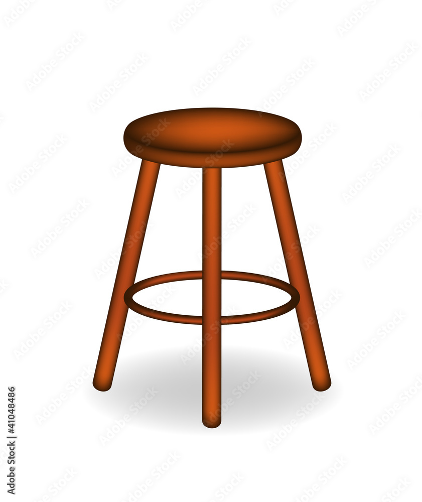 Retro wooden stool Retro wooden stool