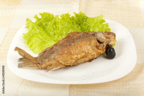 Fish fried carp