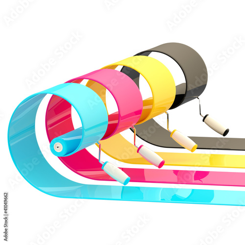 Glossy paint rollers with s...