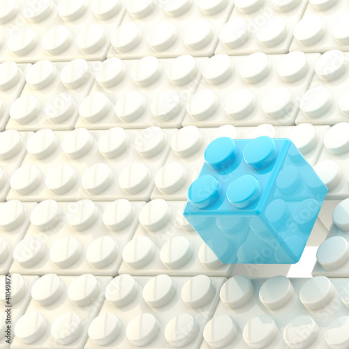Background made of toy blocks