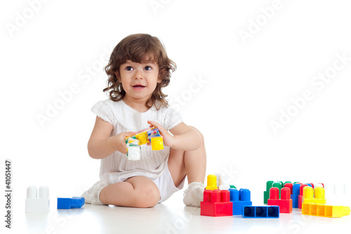 little cheerful child with ...