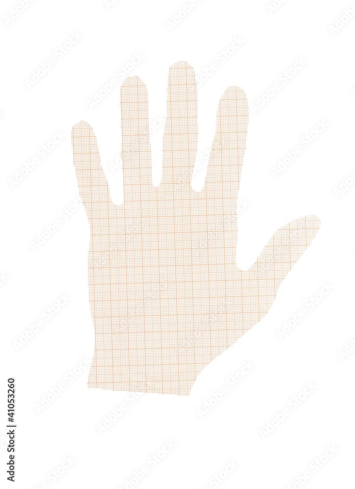 Obraz premium hand millimeterpapier