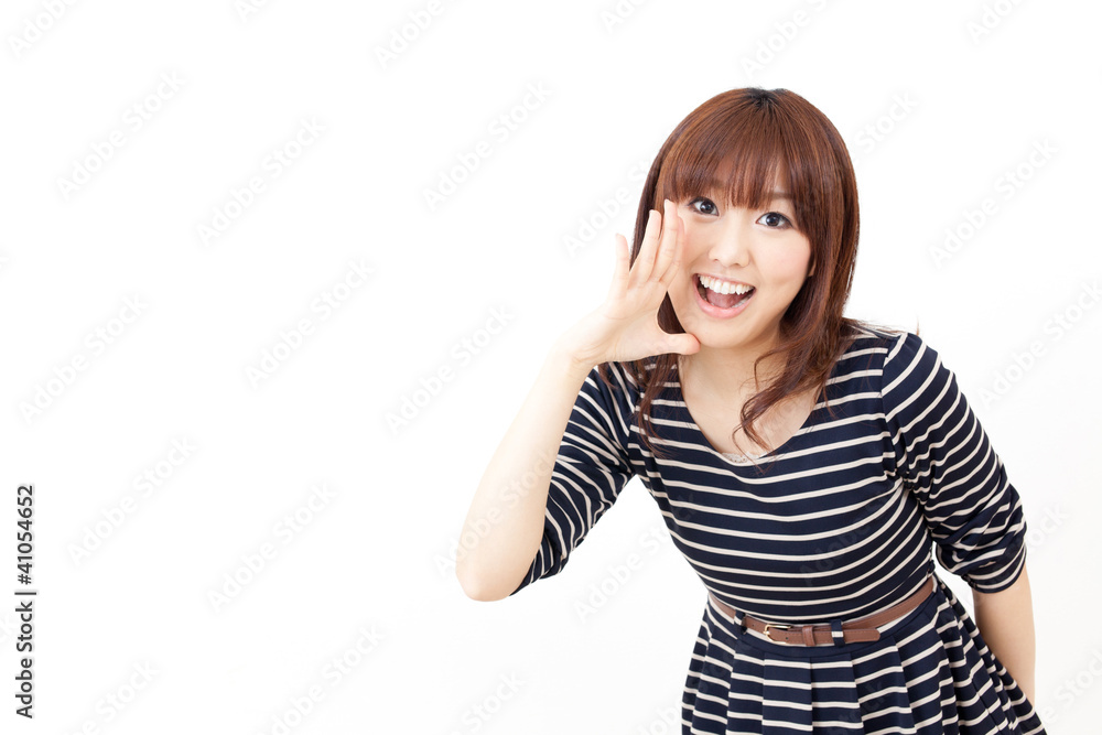 attractive asian woman isolated on white background attractive asian woman isolated on white background
