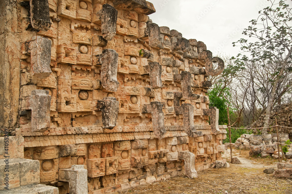 Monument of Chac at Kabah, the rain God of Mayan culture..Mexica