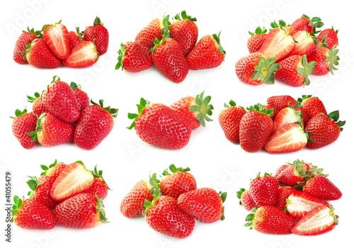 Collection of sweet strawberry