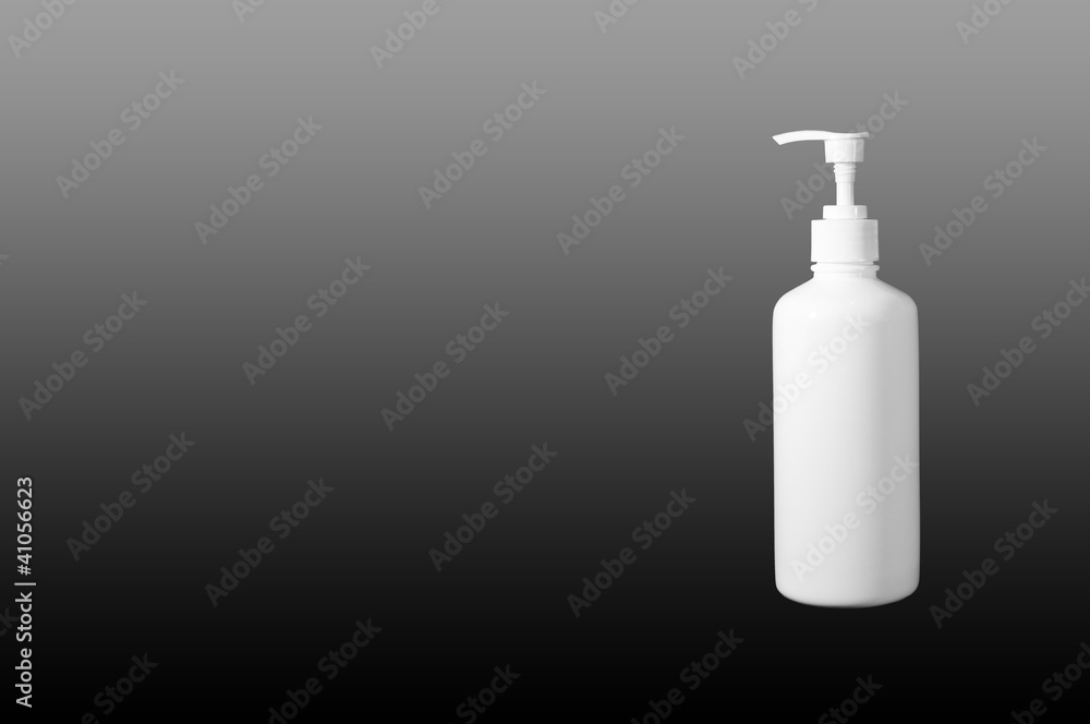 White bottle on isolated background White bottle on isolated background