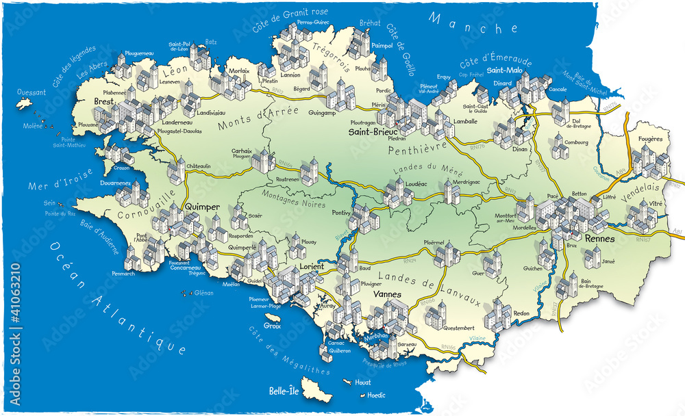 Obraz premium 22-29-35-56 BRETAGNE