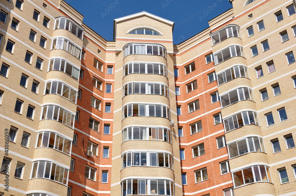 Modern apartment house Modern apartment house