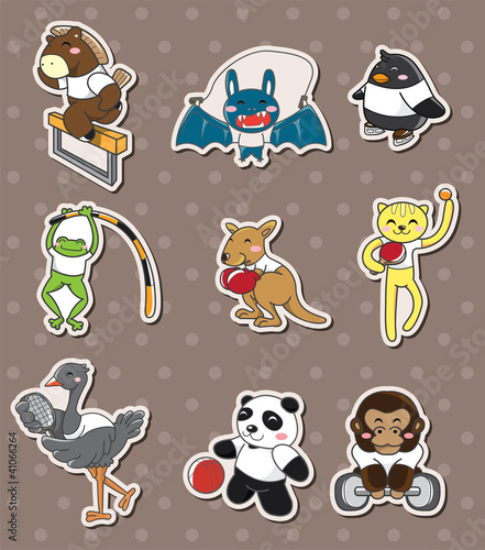 animal sport stickers