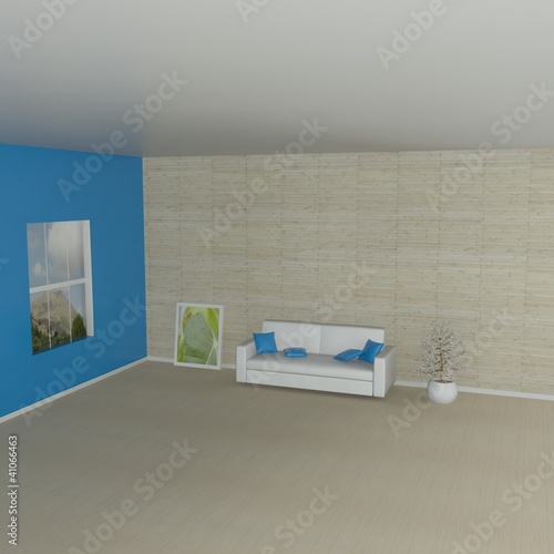 Tablou pe pânză 3D interior rendering