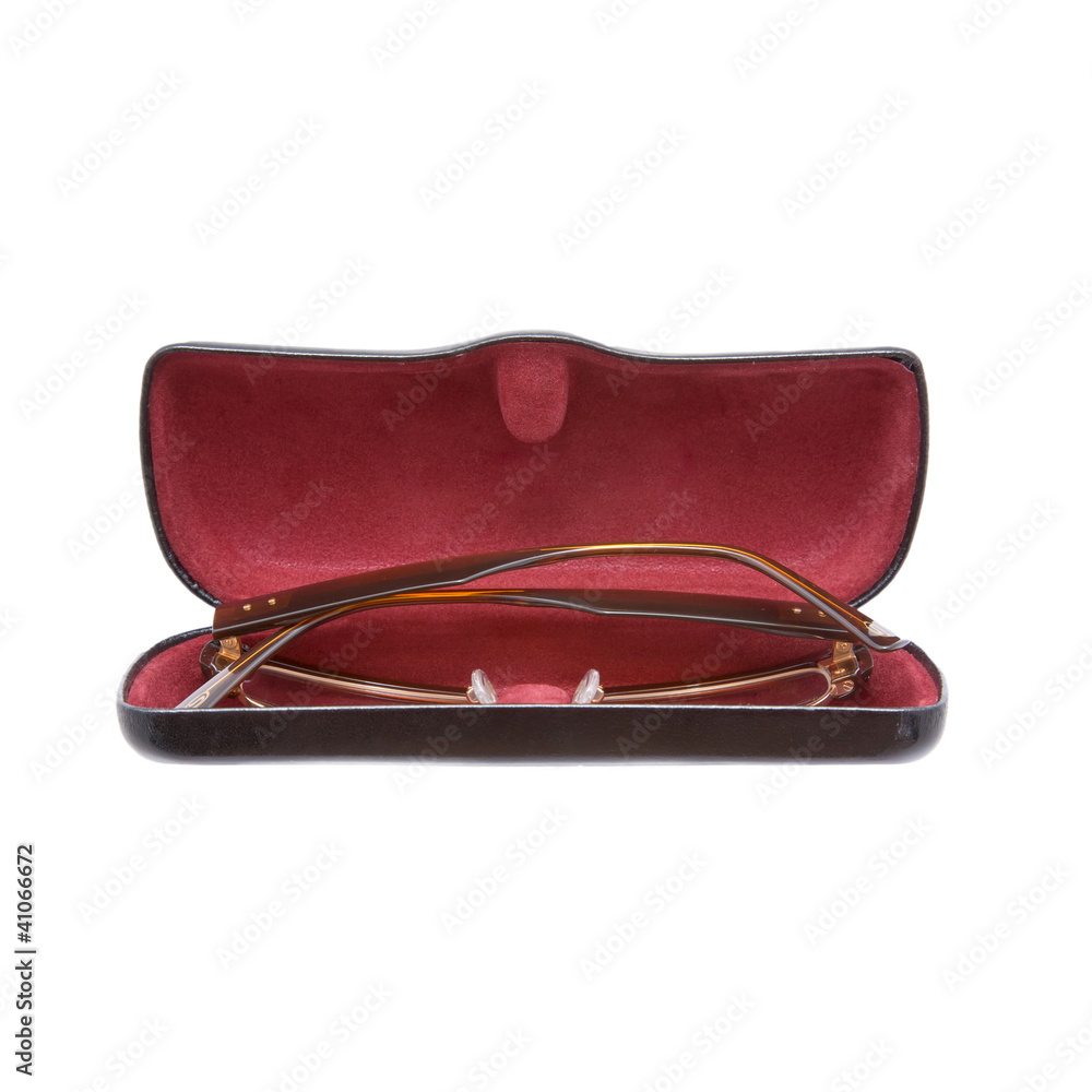 Glasses in the red box isolated on white background