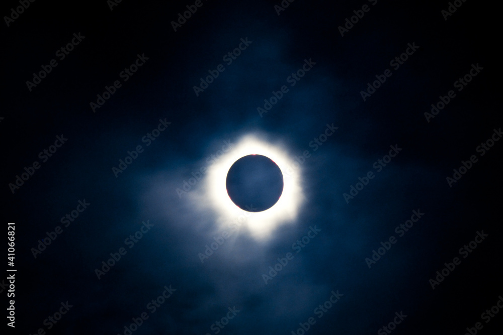 Fototapeta premium Total solar eclipse with visible corona
