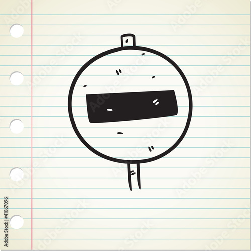 no entry sign doodle