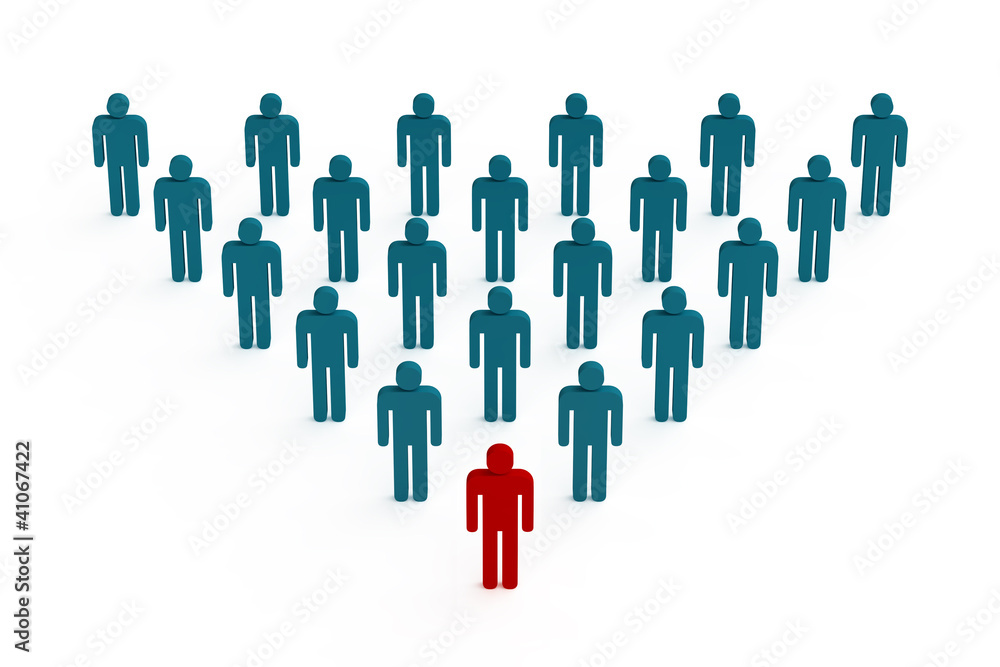 Illustration of a team on a pyramid scheme Illustration of a team on a pyramid scheme