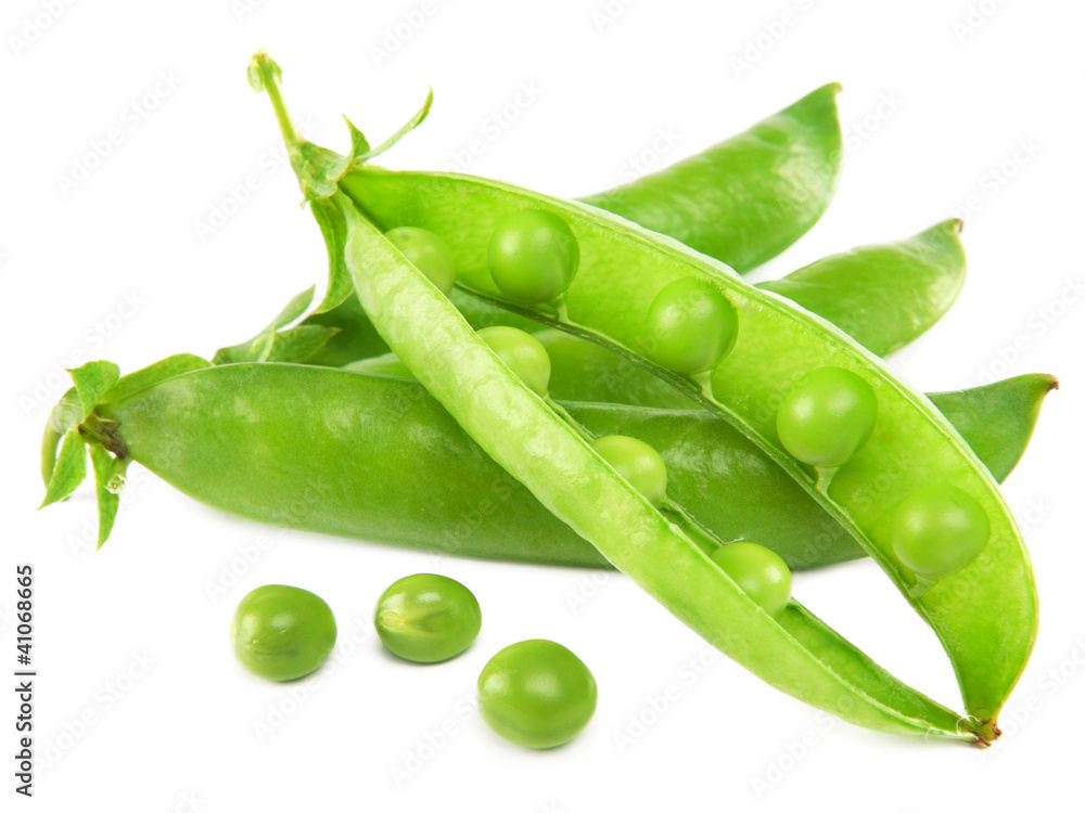 fresh peas isolated on white background fresh peas isolated on white background