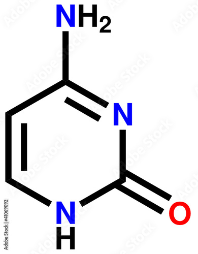 Nucleobase cytosine structural formula