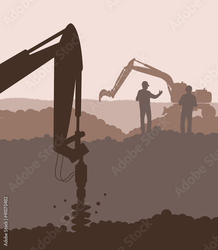 Hydraulic drilling machine , construction machinery equipment ve