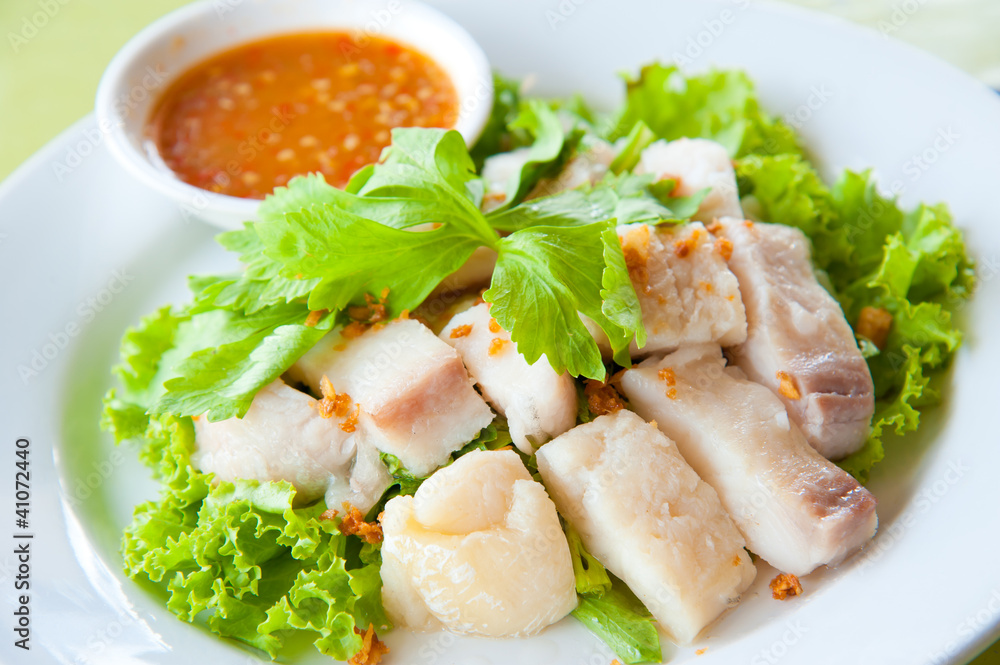 fresh steam fish with seafood sauce fresh steam fish with seafood sauce